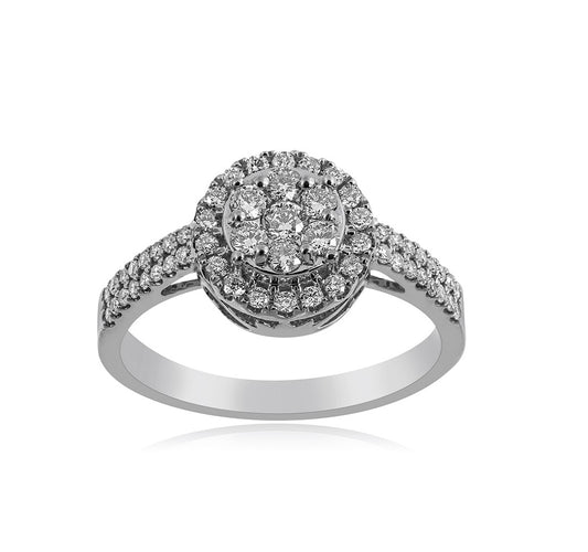 925 Silver Cz Diamond Engagement Ring by Truth Jewels