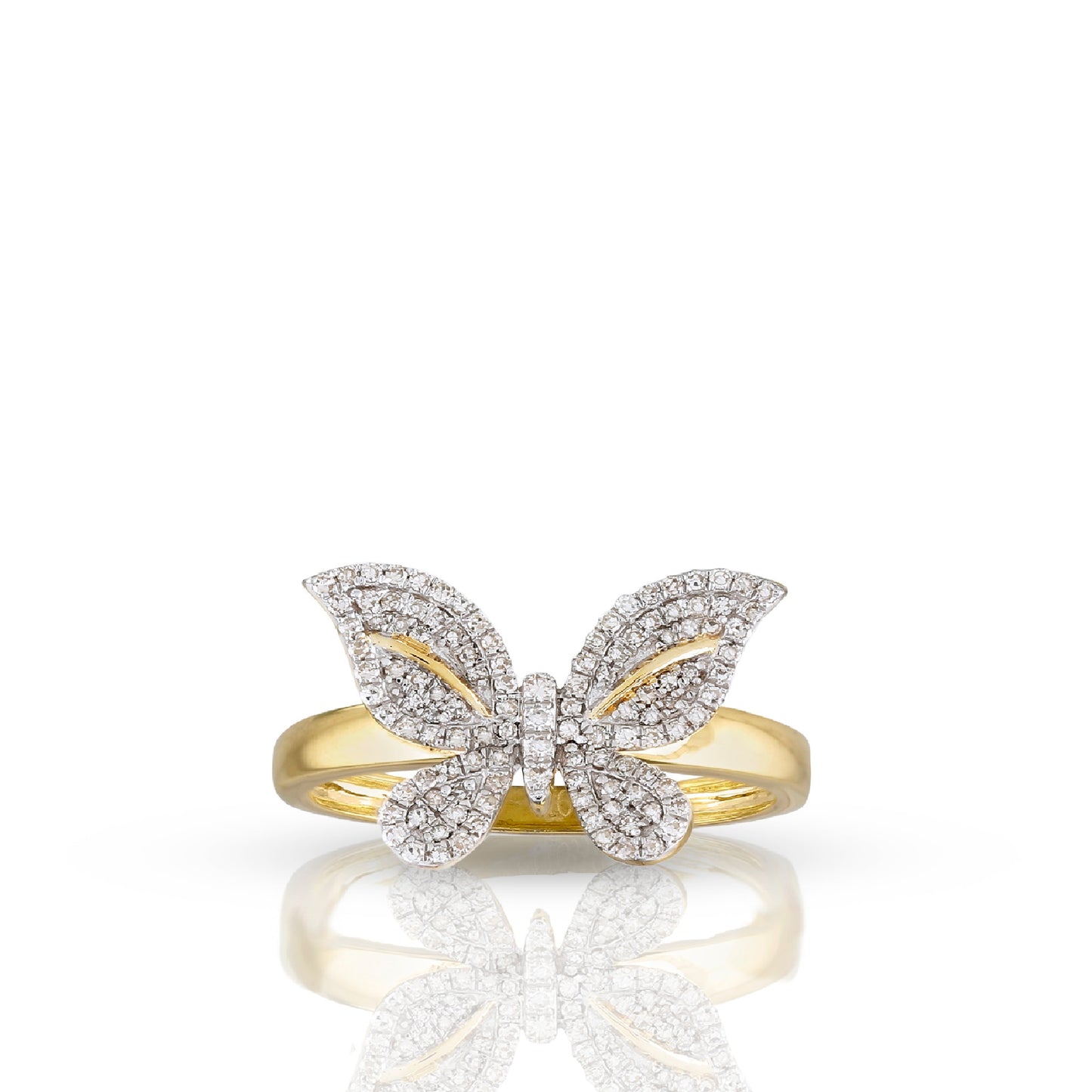 Diamond Butterfly Sparkle Ring By Truth Jewel