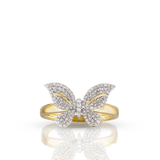 Diamond Butterfly Sparkle Ring By Truth Jewel