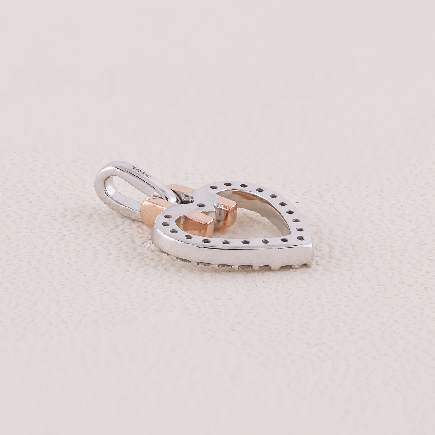 Valentine diamond pendant