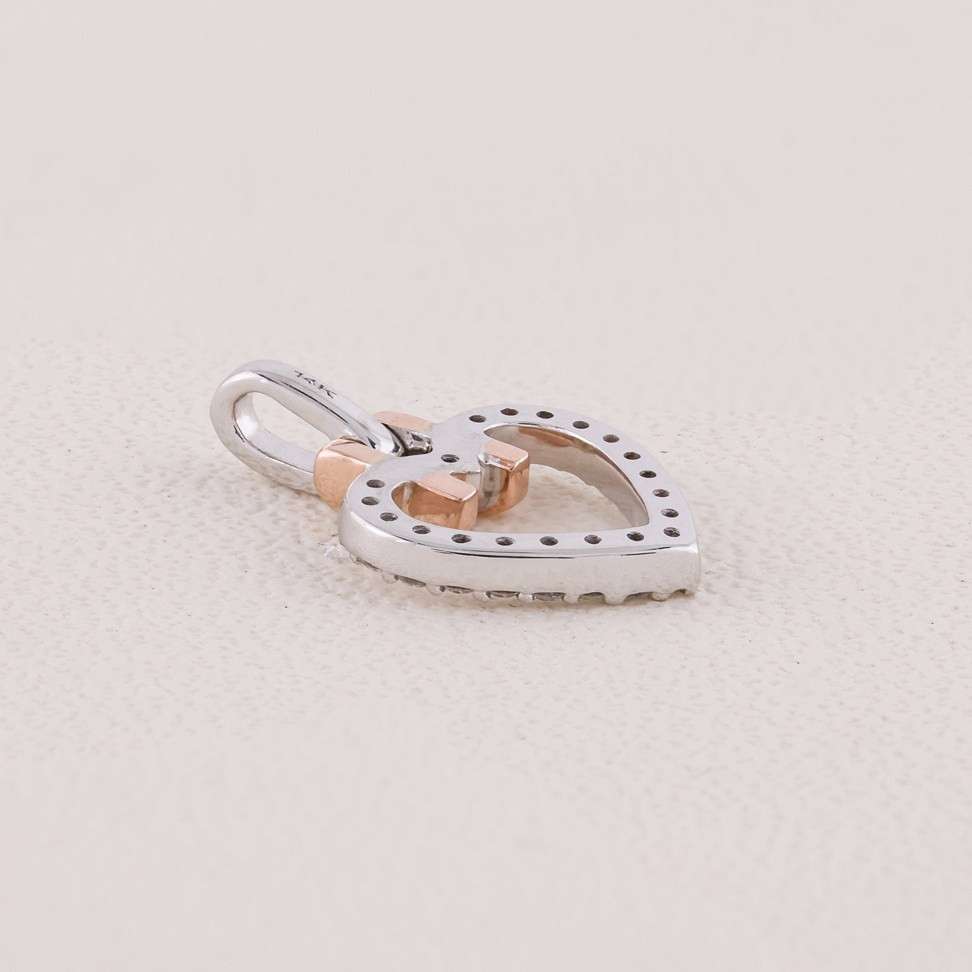 Valentine diamond pendant