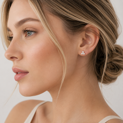 0.40ct lab diamond earrings