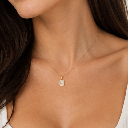 lab diamond pendant