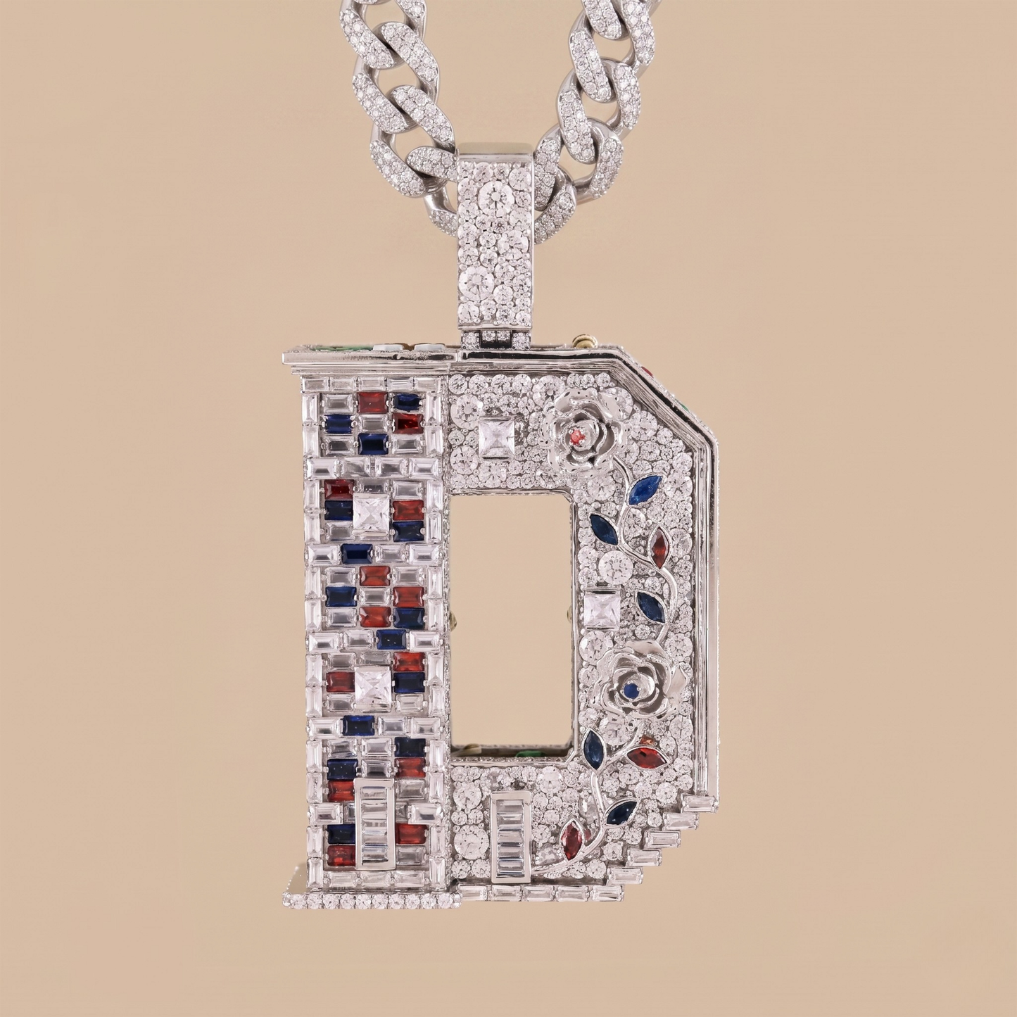 Diamond Initial D Pendant