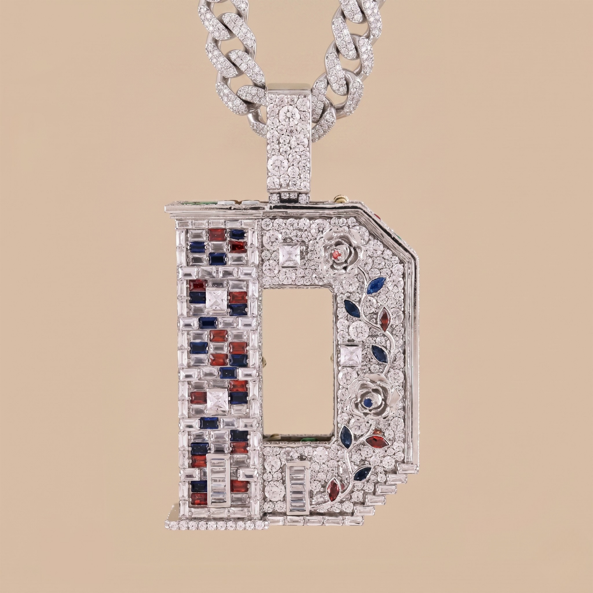 Diamond Initial D Pendant