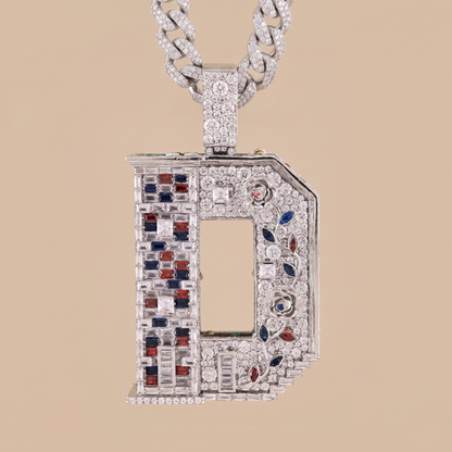 Diamond Initial D Pendant