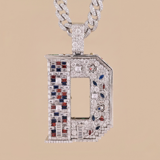 Diamond Initial D Pendant