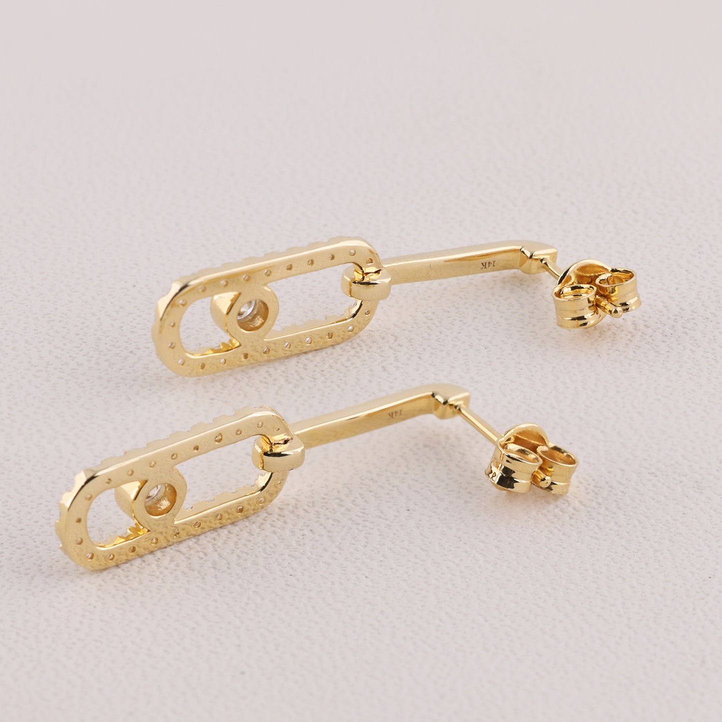 14kt gold earrings