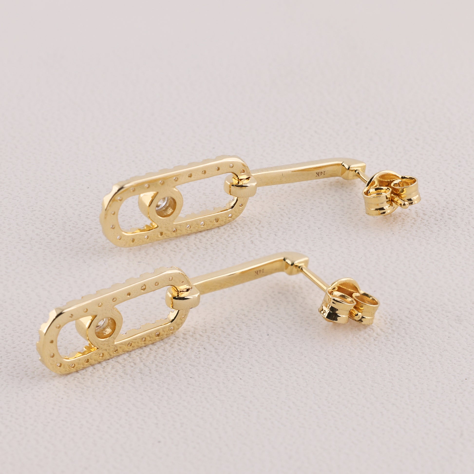 14kt gold earrings
