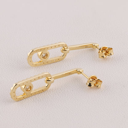 14kt gold earrings