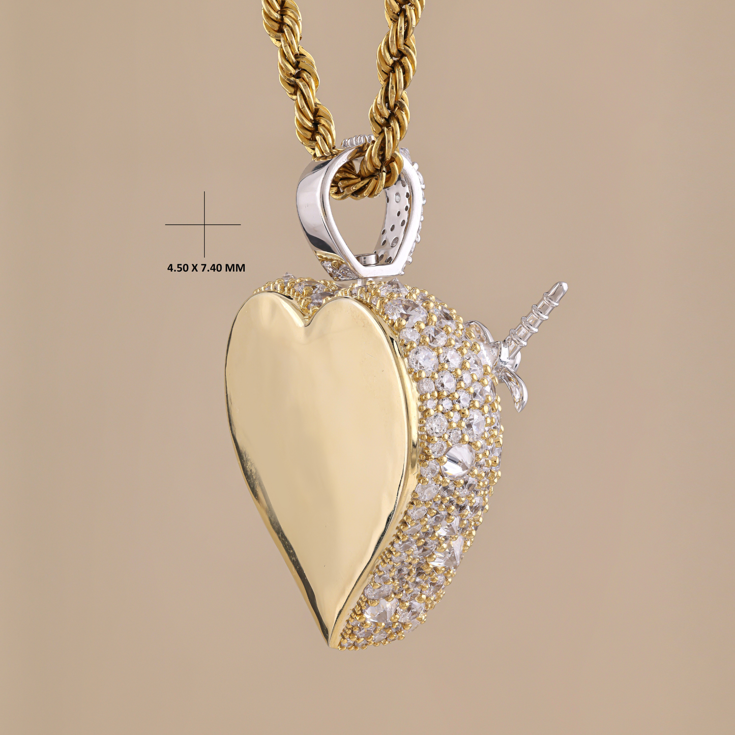 heart diamond pendant
