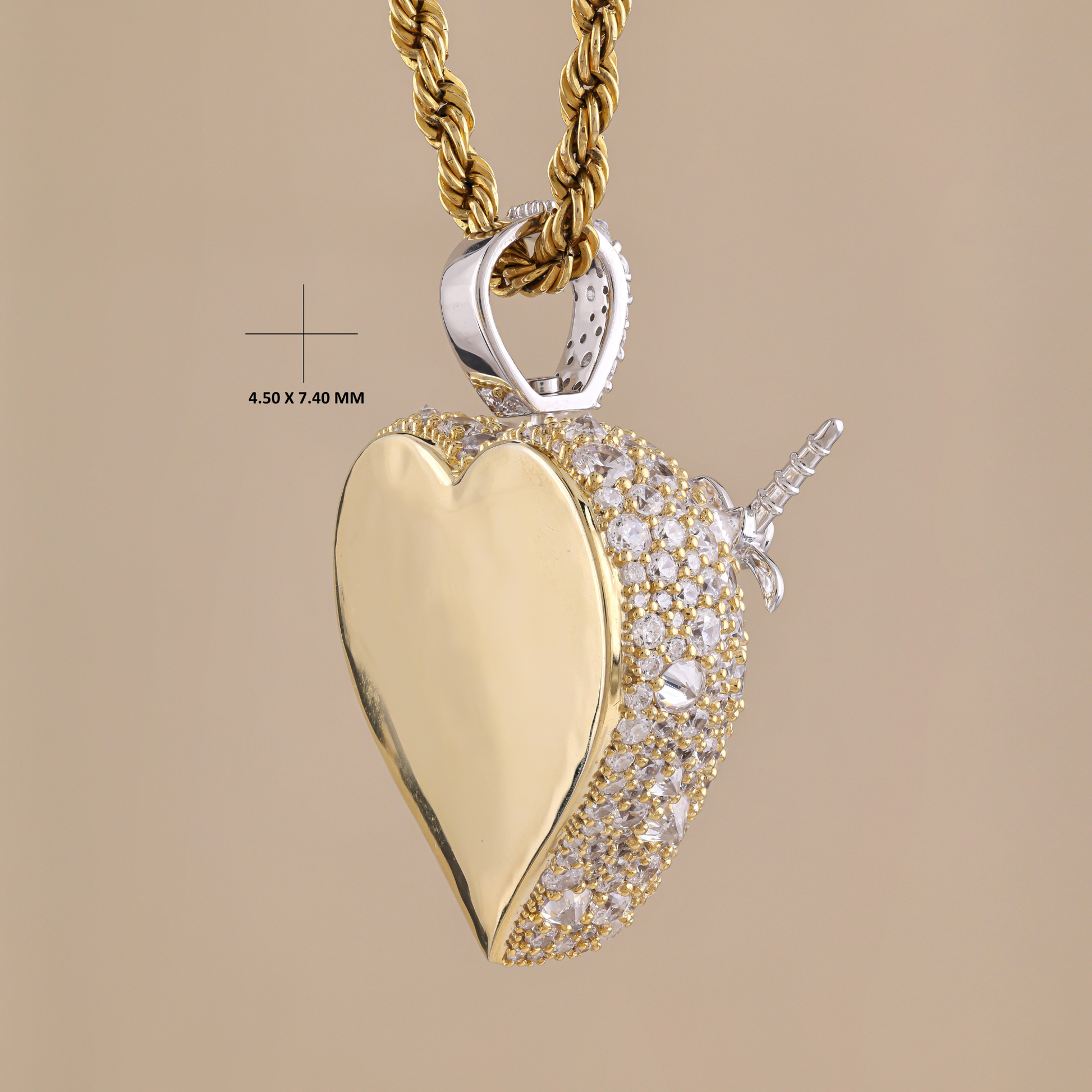 heart diamond pendant
