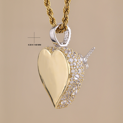 heart diamond pendant
