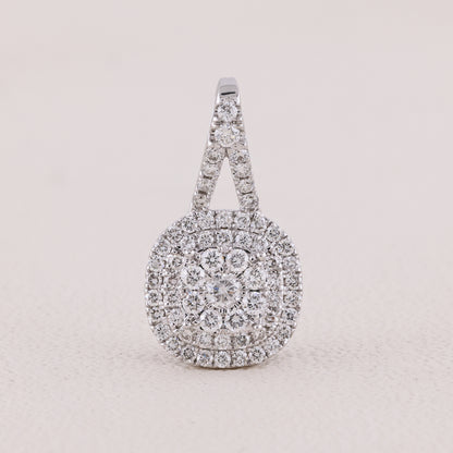 lab grown diamond Round pendant