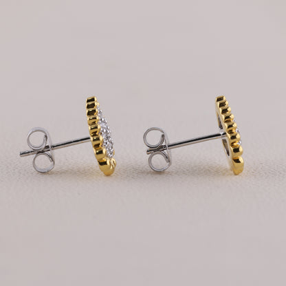 round diamond earrings,