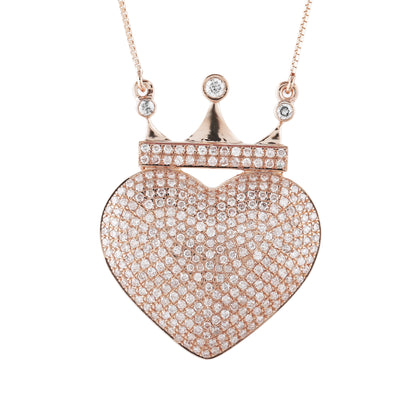 Crown Heart Pendant by Truth Jewel