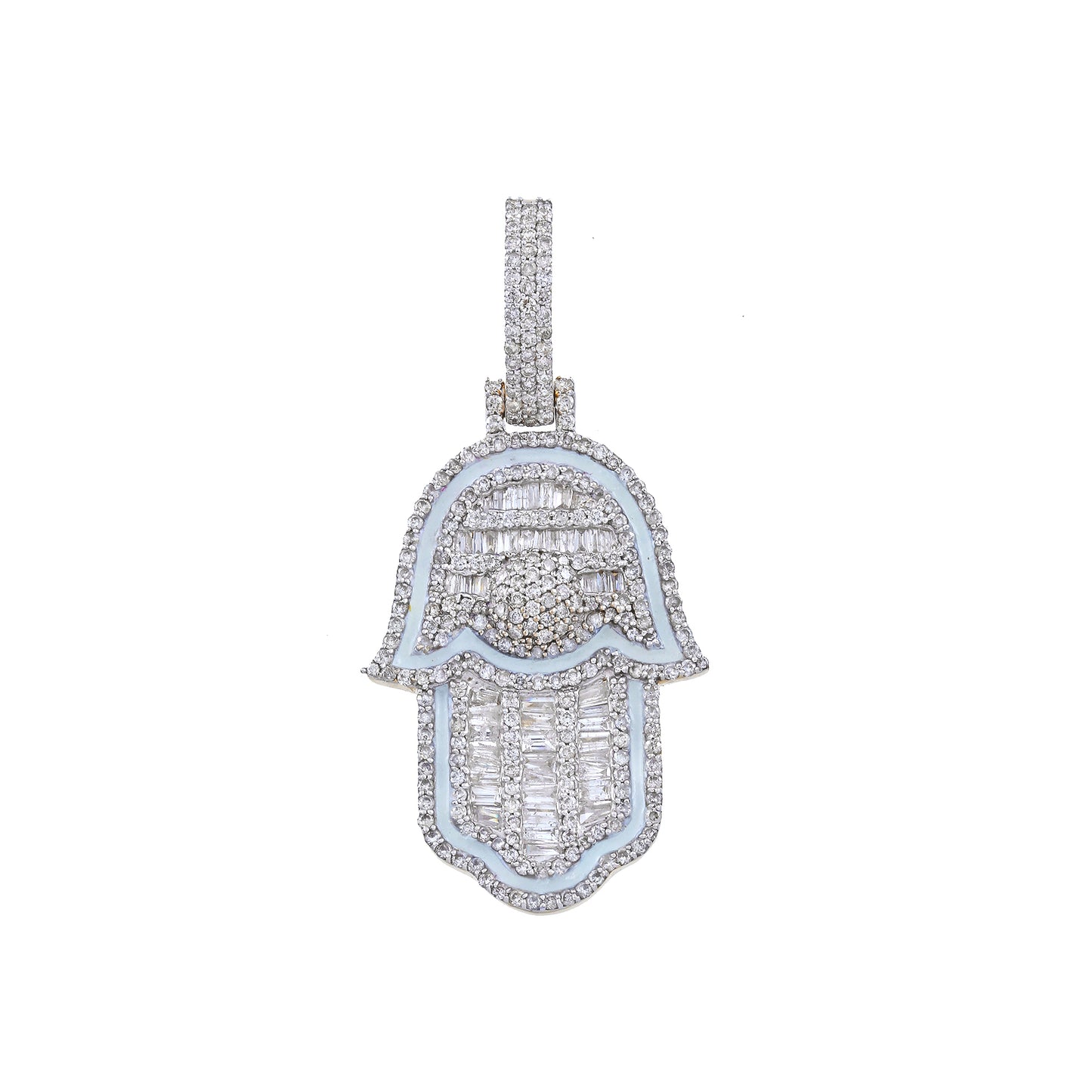 Ice Out Hamsa Pendant by Truth Jewel