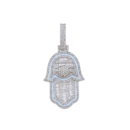Ice Out Hamsa Pendant by Truth Jewel