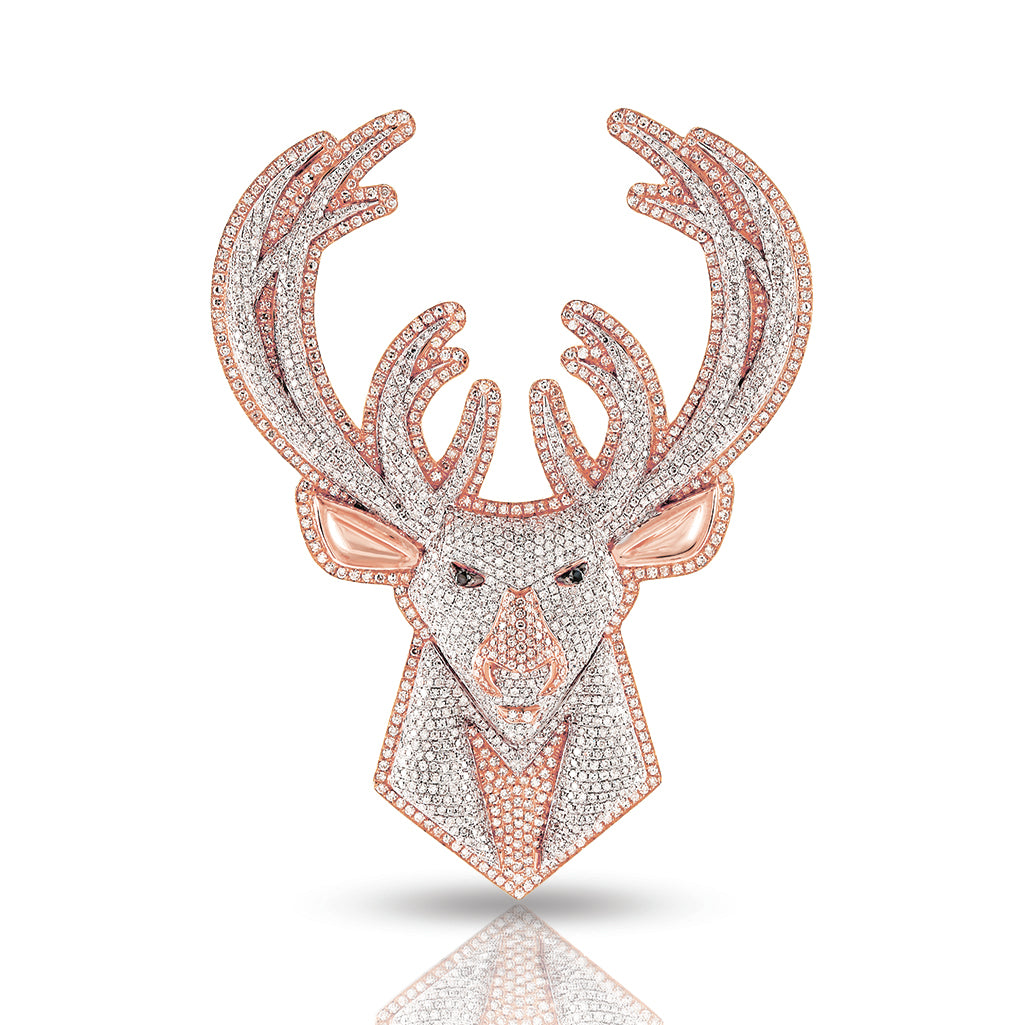 Iced Out Deer Pendant by Truth Jewel