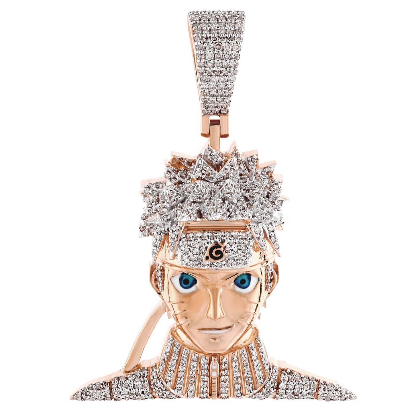 Gold Iced Naruto Pendant by Truth Jewel