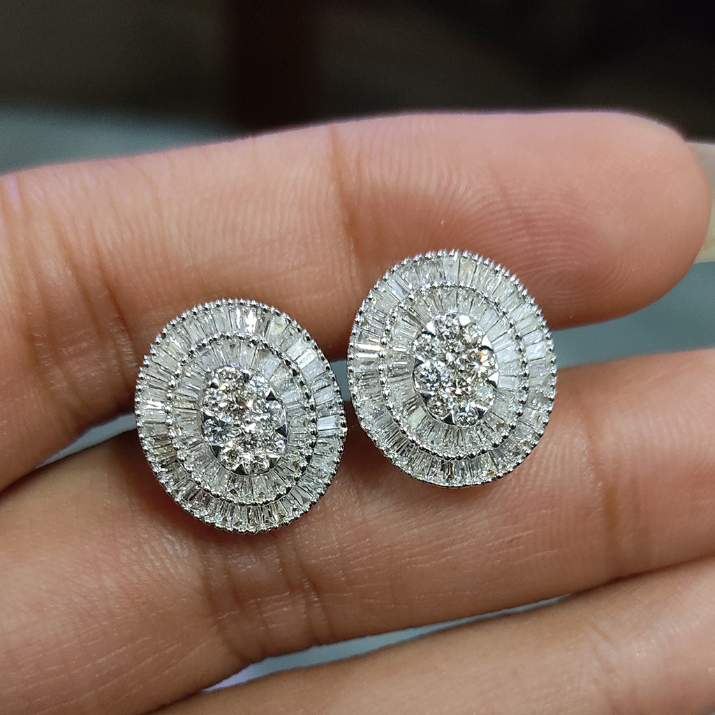 Baguette Diamond Earrings