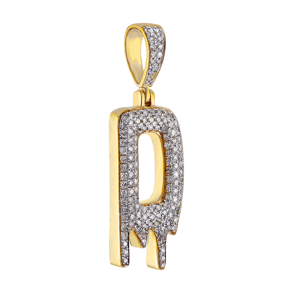 D alphabet gold pendant by Truth Jewel