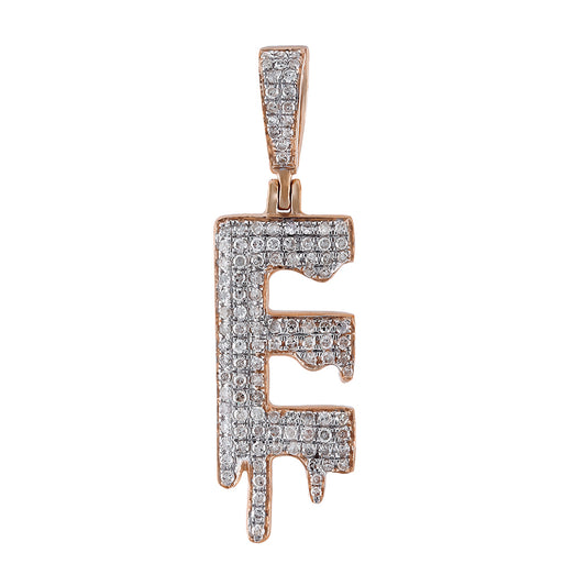 E alphabet gold pendant by Truth Jewel