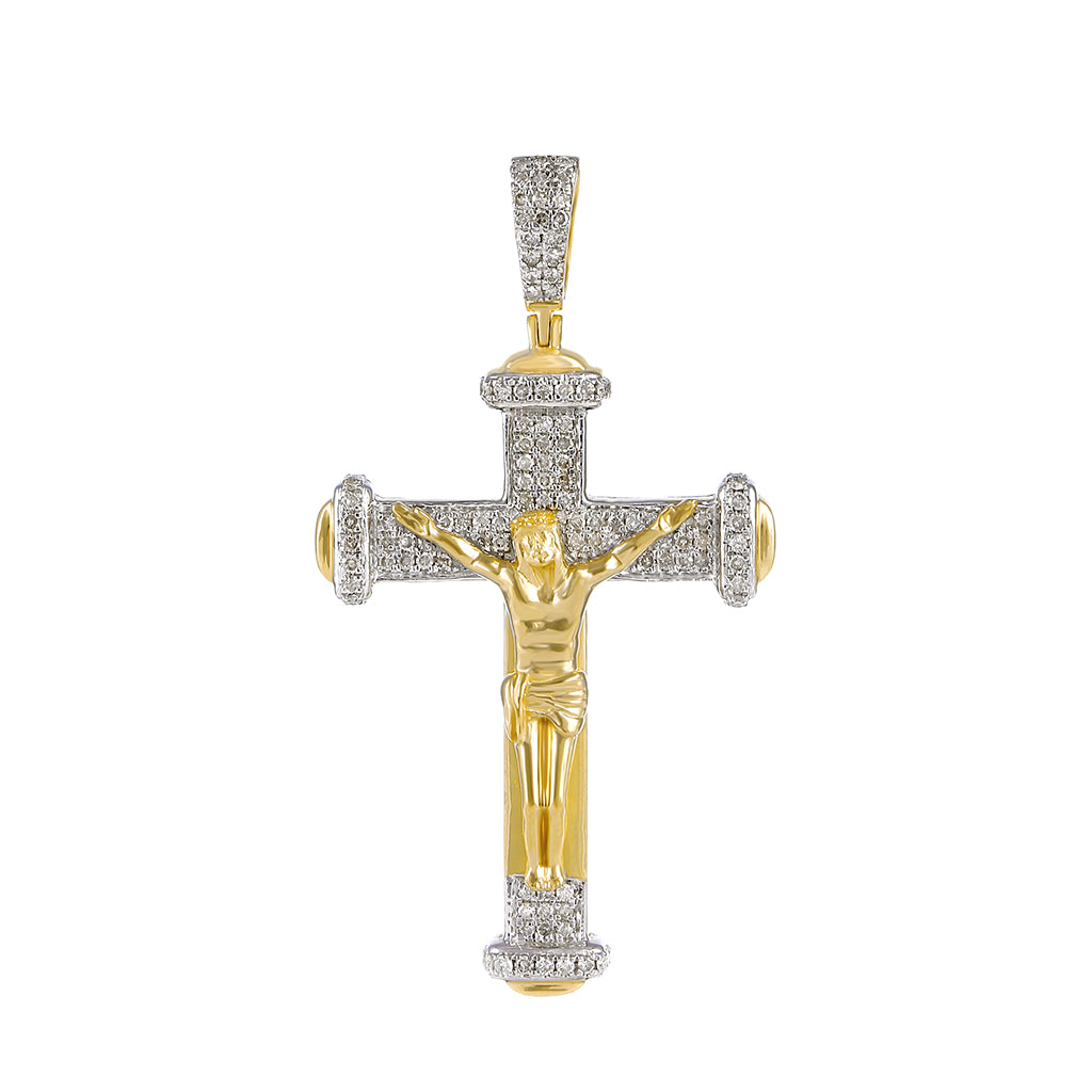 10k Gold Crucifix Jesus Cross Pendant  by Truth Jewel