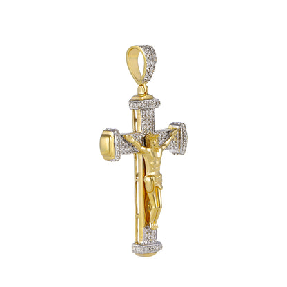 10k Gold Crucifix Jesus Cross Pendant  by Truth Jewel