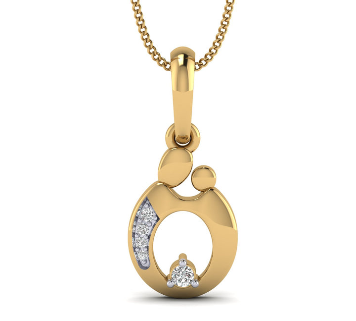 Mother and Child Pendant in 10KT Gold