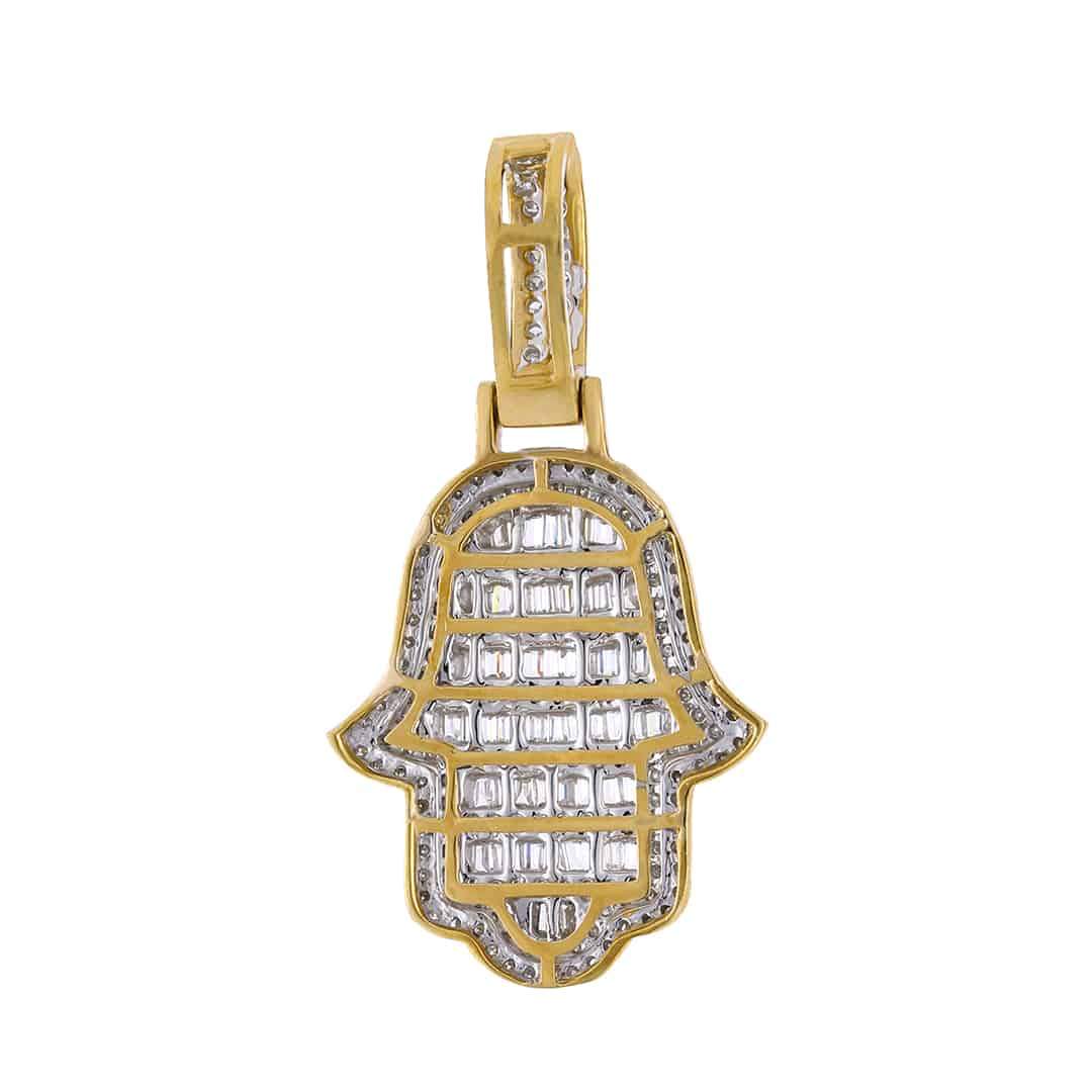 Diamond Hamsa Pendant
