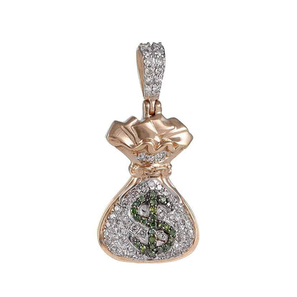 Little Money Bag Dollar Pendant rose gold