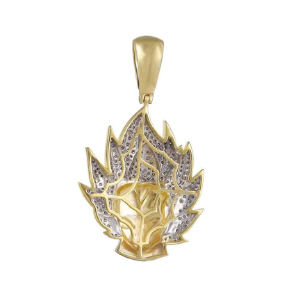 Dragon Ball Z Vegeta Necklace Pendant yellow gold