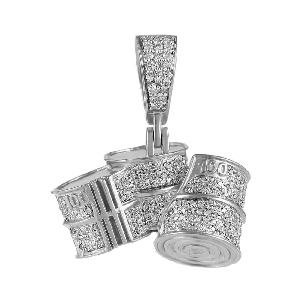 Bongo Drums Pendant white gold