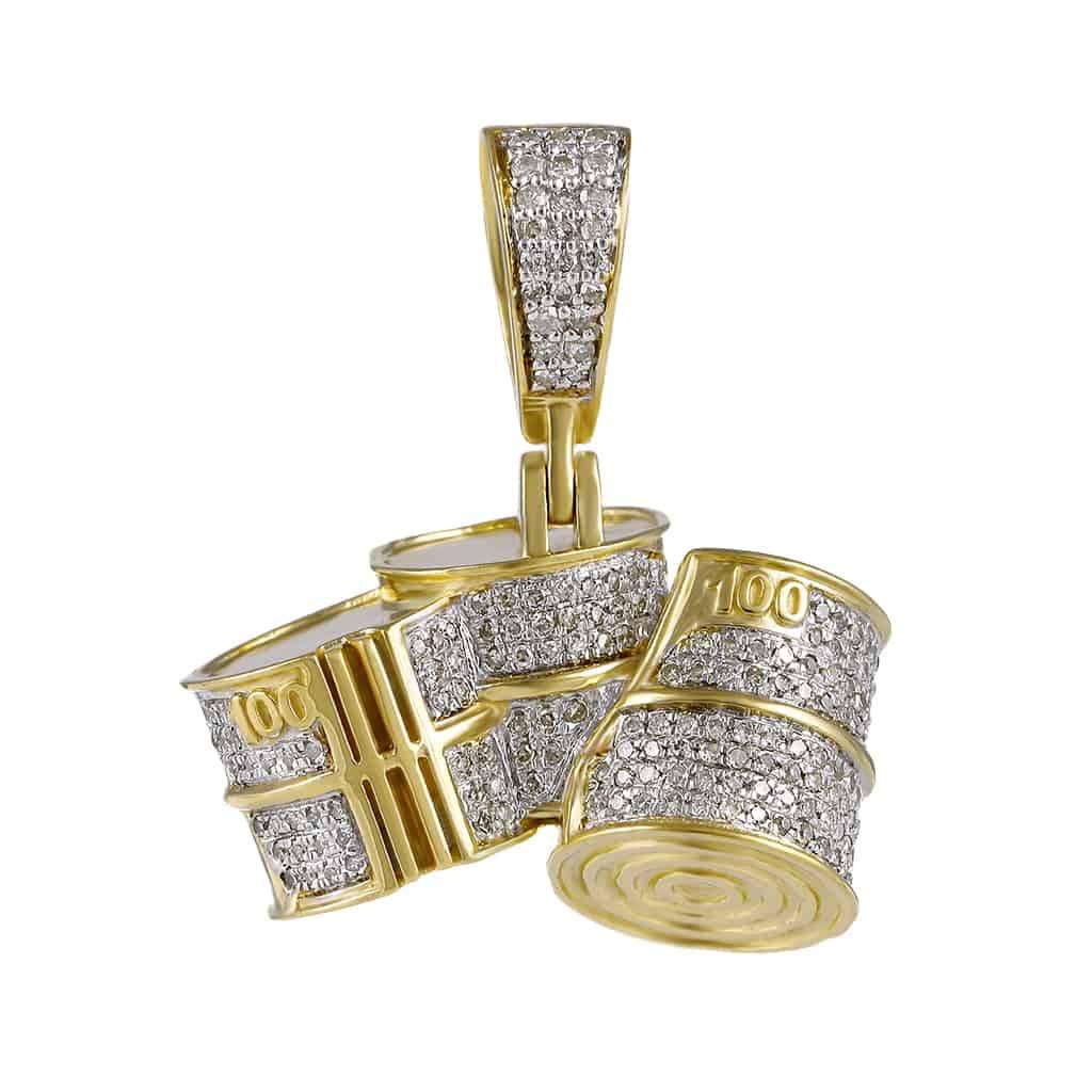 Bongo Drums Pendant yellow gold