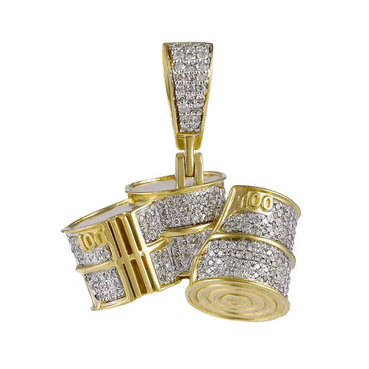 Bongo Drums Pendant yellow gold