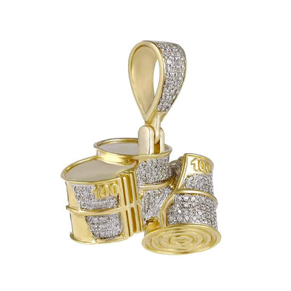 Bongo Drums Pendant yellow gold