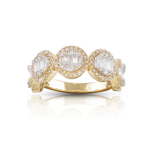 Gold and Diamond Ring by Truth Jewel