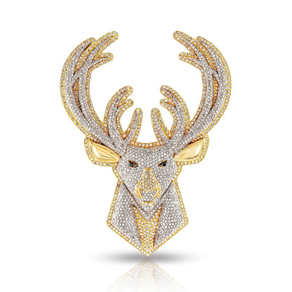 Iced Out Deer Pendant by Truth Jewel