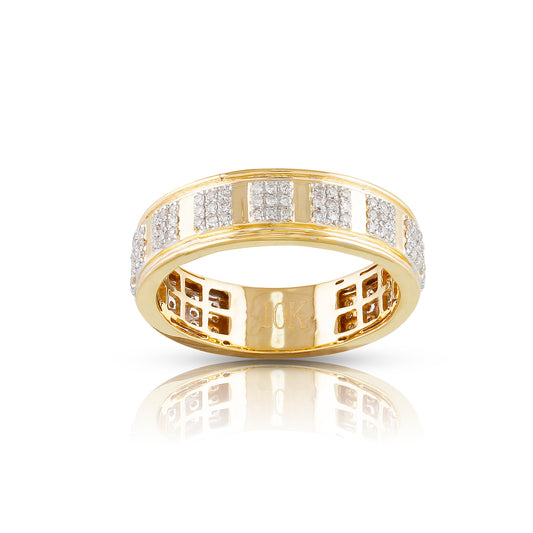 Men's Cut Diamond Band Ring by Truth Jewel